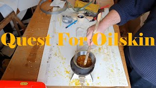 Experimenting with Wax and Oil to make Oilskin [upl. by Sib]