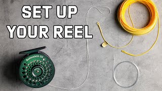 How to Set Up A Fly Reel  Attaching Backing Fly Line Leader amp Tying Knots [upl. by Alilak553]