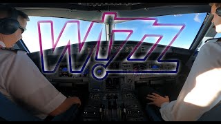 Wizz AirAbu Dhabis First Flight to Athens FULL VERSION COCKPIT VIEWS [upl. by Anawed]