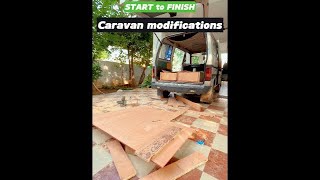 Caravan modifications journey from Start to Finish travel vanlife caravan [upl. by Wie]