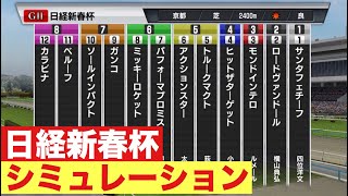 日経新春杯 シミュレーション 良馬場設定 [upl. by Tirreg]