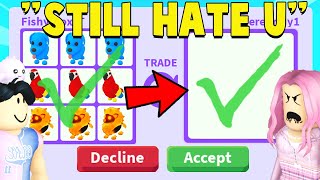 I traded my BIGGEST HATER in Adopt Me [upl. by Alvy772]