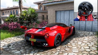 Forza Horizon 5  Ferrari LaFerrari  Steering Wheel  Shifter  Gameplay [upl. by Rodmann]