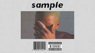 Sample From Album  Blonde  Frank Ocean Full Album [upl. by Sosna397]