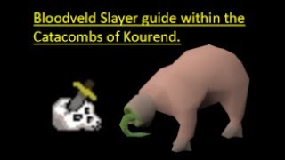 Oldschool Runescape  Bloodveld Slayer guide within the Catacombs of Kourend [upl. by Ecnirp683]