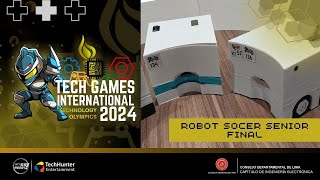 Robot Soccer Senior FINAL  Tech Games International 2024 Lima Perú [upl. by Revlis]