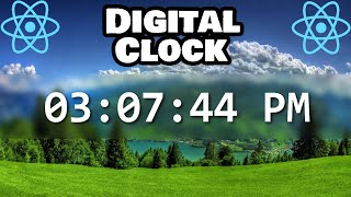 Build a DIGITAL CLOCK using React in 15 minutes 🕒 [upl. by Brocklin]