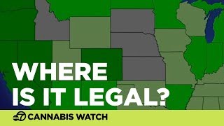 MAP Where is weed legal [upl. by Amatruda]