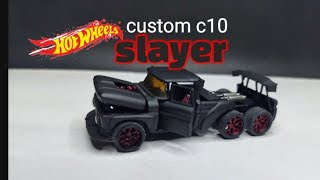 Hot wheels Custom Chevy C10 Slayer [upl. by Aihk151]