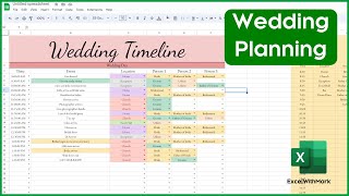 Ultimate Wedding Timeline Planner in Google Sheets  StepbyStep Guide [upl. by Titus873]