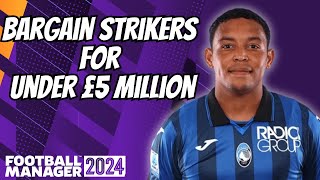 Best BARGAIN Strikers to Sign in FM24 [upl. by Ttergram]