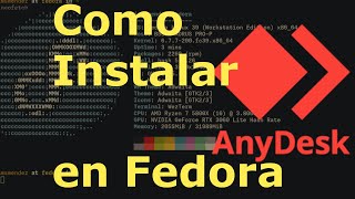 Como instalar AnyDesk en Fedora  Linux [upl. by Astrix]