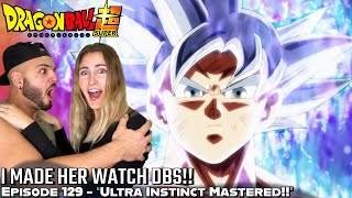 GIRLFRIEND’S FIRST TIME REACTION TO ULTRA INSTINCT DBS Episode 129 [upl. by Merth]