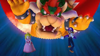 Mario Party 10  Peach vs Mario vs Luigi vs Waluigi vs Bowser  Whimsical Waters [upl. by Gabrielle730]