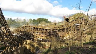 Alton Towers Wicker Man QueueLine Walkthrough [upl. by Aratal]