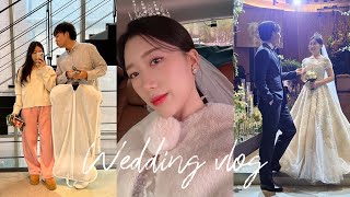 결혼 최종 브이로그 Ep6💍본식 당일 브이로그🤵🏻👰🏻‍♀️ㅣ요닝헤어메이크업ㅣ비비드블랑ㅣ영등포위더스엘린홀ㅣ웨딩카자차ㅣ본식 끝나고 바로 신혼여행✈️ ㅣ하와이🌴 [upl. by Lorilyn]