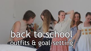 Outfits GoalSetting and School Supply Overview  Back to School 2024 [upl. by Ailin133]