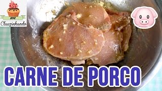 COMO TEMPERAR CARNE DE PORCO [upl. by Aubrie]