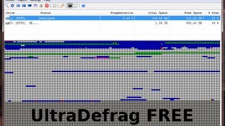 The Best HDD Defragmentation tool  UltraDefrag FREE [upl. by Lareneg]