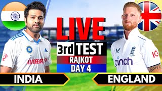 India vs England 3rd Test  India vs England Live  IND vs ENG Live Score amp Commentary Session 3 [upl. by Keegan]