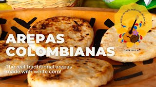 Arepas Colombianas de Maíz  tradicionales de maíz blanco  Shorts [upl. by Animor]