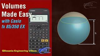 Volumes Made EASY with Casio fx85350 EX Geometry [upl. by Anaynek631]