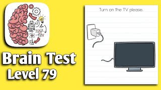 Brain test Level 79 turn on the tv Walkthrough [upl. by Monsour]