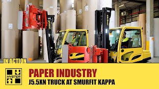 Hyster Forklift Trucks – Paper Industry  Smurfit Kappa [upl. by Kcoj]