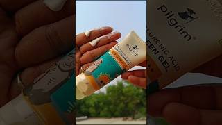 Pilgrim sunscreen review 🤩 shortsfeed [upl. by Pollux]