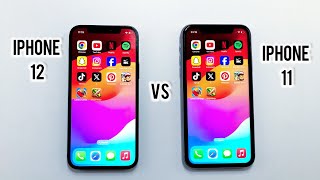 iPhone 12 vs iPhone 11 speed test [upl. by Thordis72]