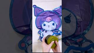 Using a manual pump to blow the kuromi ball 🤡japan kuromi kawaii shortsviral [upl. by Enerol]