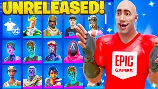 This Epic Employee had a SECRET Fortnite Account unreleased skins [upl. by Laenej]