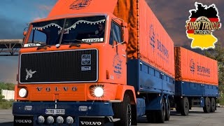 ETS2 Volvo F88 I Mit VEB Deutrans durch Deutschland 2745 EURO TRUCK SIMULATOR 2 [upl. by Ettedo]