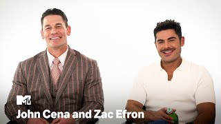 Zac Efron amp John Cena on Biggest Lies They’ve Told Alter Egos and “Ricky Stanicky” [upl. by Yatnohs263]