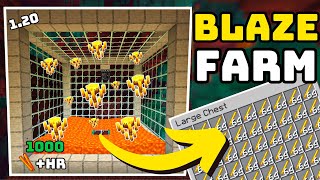 Minecraft 120 Blaze XP Farm Tutorial  1000 Rods Per Hour [upl. by Reisman]