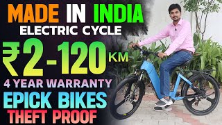 Best Electric Cycle in India 2023  Epick Bikes Review  EV Bro [upl. by Arinayed]