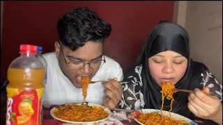 3x spicy noodles challenge🌶️🥵🥵 korean noodles eshawasir familyvlog [upl. by Nnylekoorb]