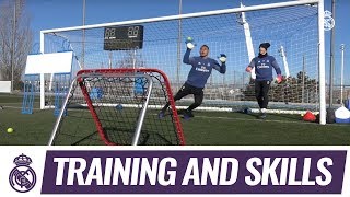 Super reflexes in goalkeepers training exercise [upl. by Idnym]