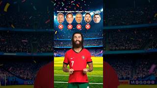 🤔 Guess the football player by long hair and beard 🧔 Part1 ronaldo shorts quiz [upl. by Antonia]