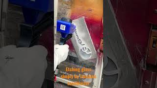 How to etch glass Try Lematec sandblaster gun Get your Now shorts sandblasting [upl. by Sitnerp957]