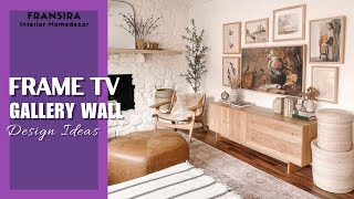 Ideas to decorate TV Wall  FRAME TV GALLERY WALL Design Ideas [upl. by Nicholas329]