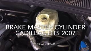 Cadillac DTS 2007 Brake master cylinder PART1 fix spongy pedal [upl. by Ydnamron]