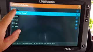 Lowrance hds 12 touch gen 2 settings sonarchartsidedown scan point 1 [upl. by Philemol]