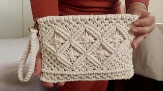 MAKROME ÇANTA YAPIMI  MACRAME BAG TUTORIAL [upl. by Essilrahc]