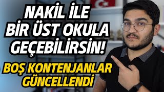 Nakil İle Üst Okula Geçebilirsin Boş Kontenjanlar Güncellendi [upl. by Amata]