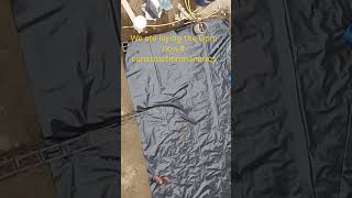 Damp proof membrane laying [upl. by Giffy]