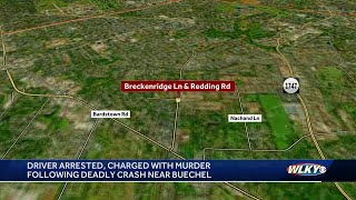 Driver arrested charged with murder following deadly crash near Buechel [upl. by Ettegirb]