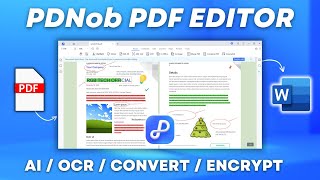 FREE How to Edit amp Convert PDFs Easily with the Best AIPowered PDF Tool  PDNob PDF [upl. by Anaitat]