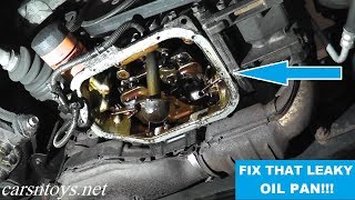 Oil Pan Gasket Replacement with Basic Hand Tools [upl. by Jansen]