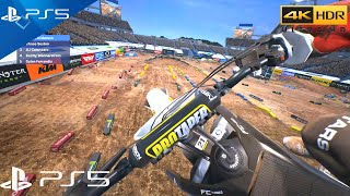 PS5 Supercross 5 In FIRST PERSON  Ultra High Realistic Graphics 4K HDR 60fps [upl. by Trout]